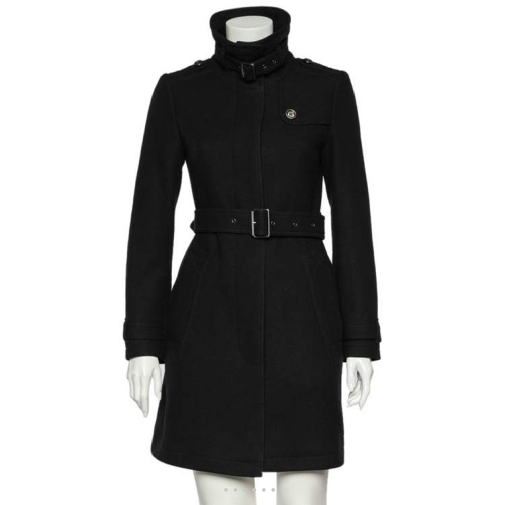 Burberry Brit Black Belted Coat